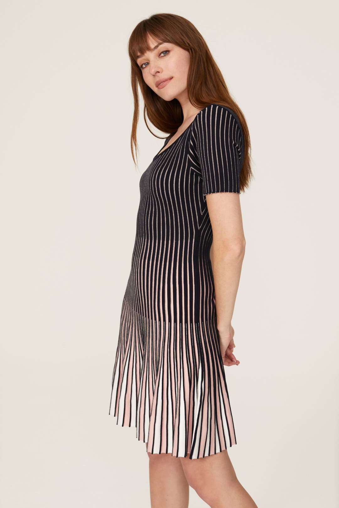 Stripe Godet Dress by Milly for $70 