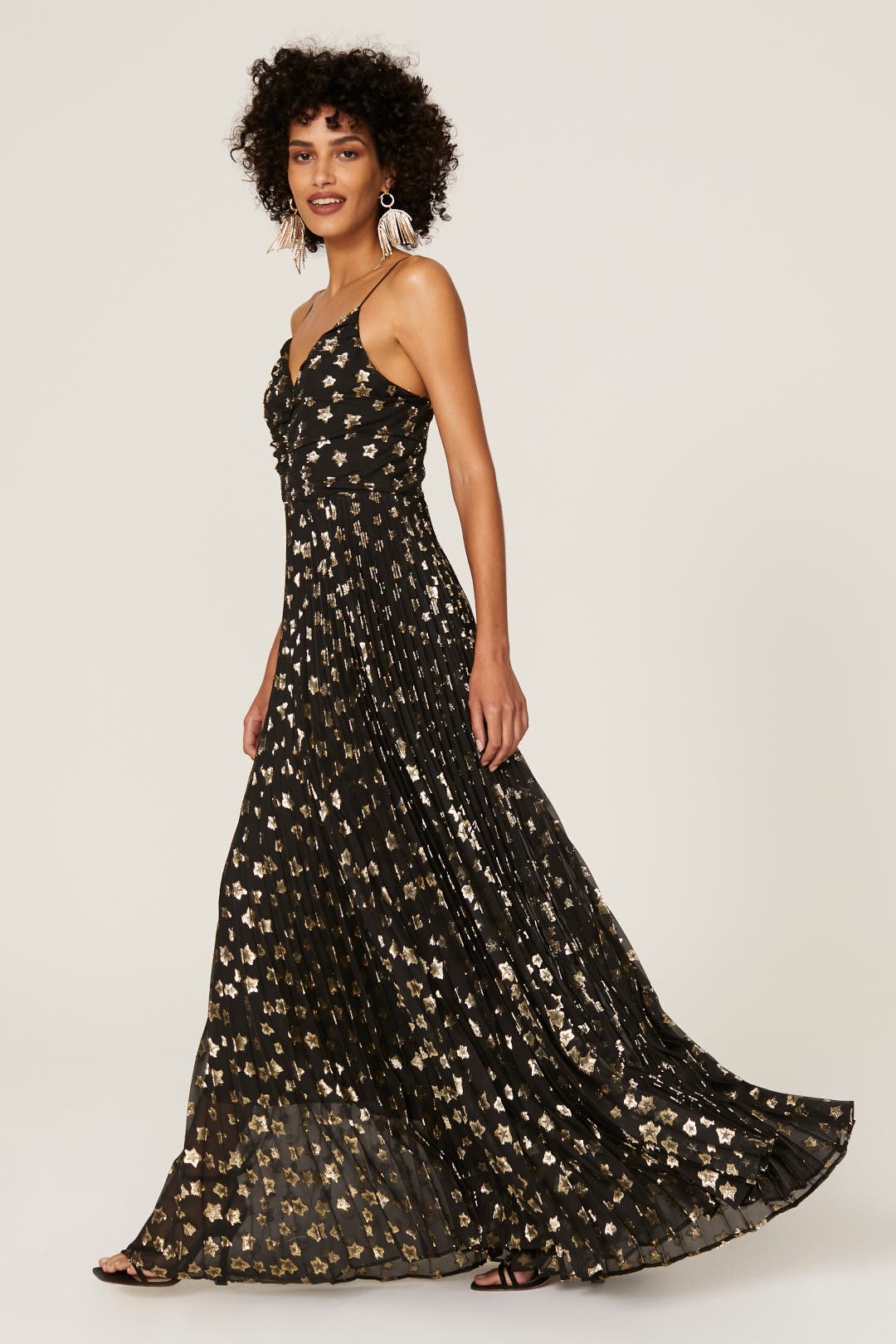Aria Star Print Gown by DELFI 