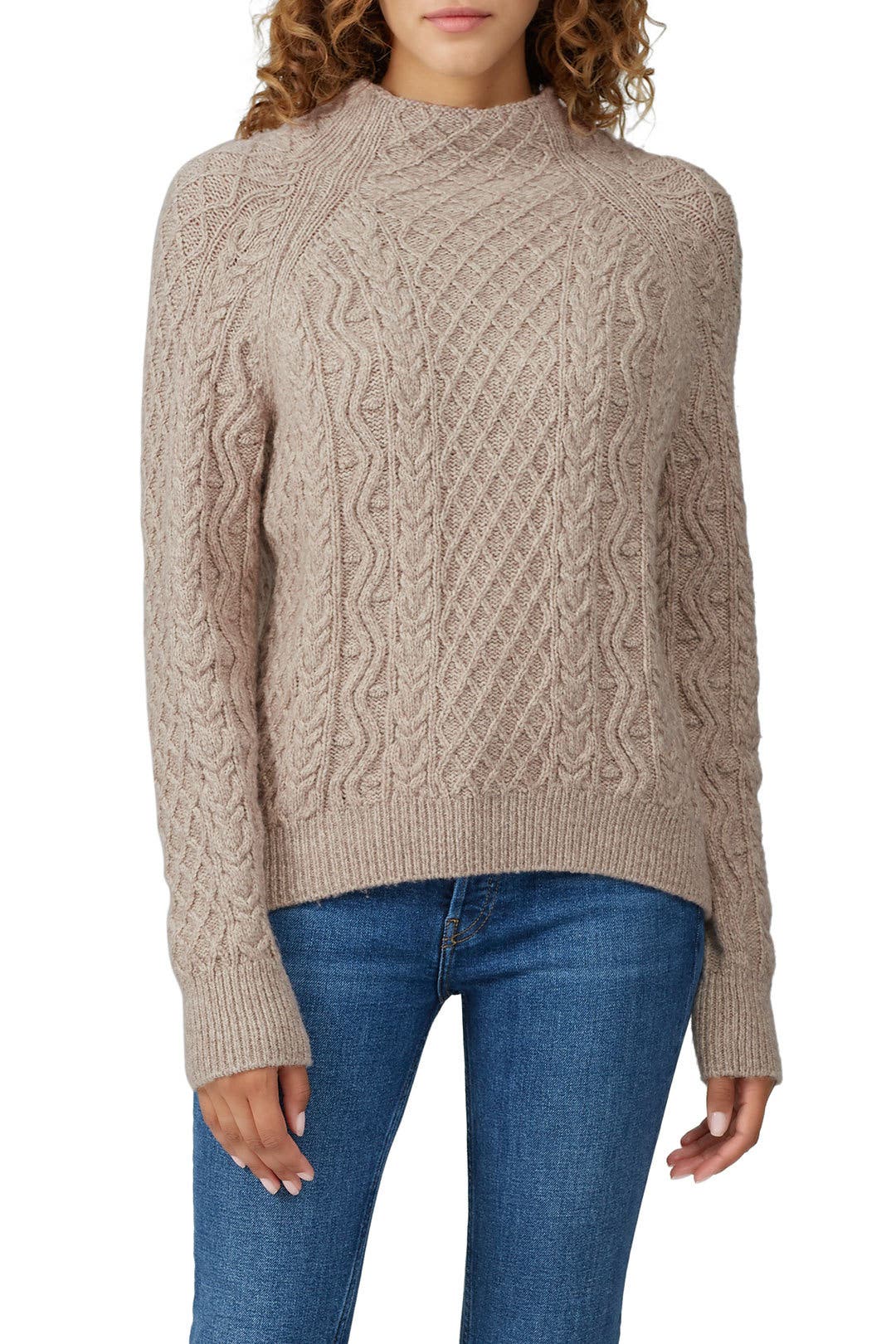 vince zig zag cable sweater