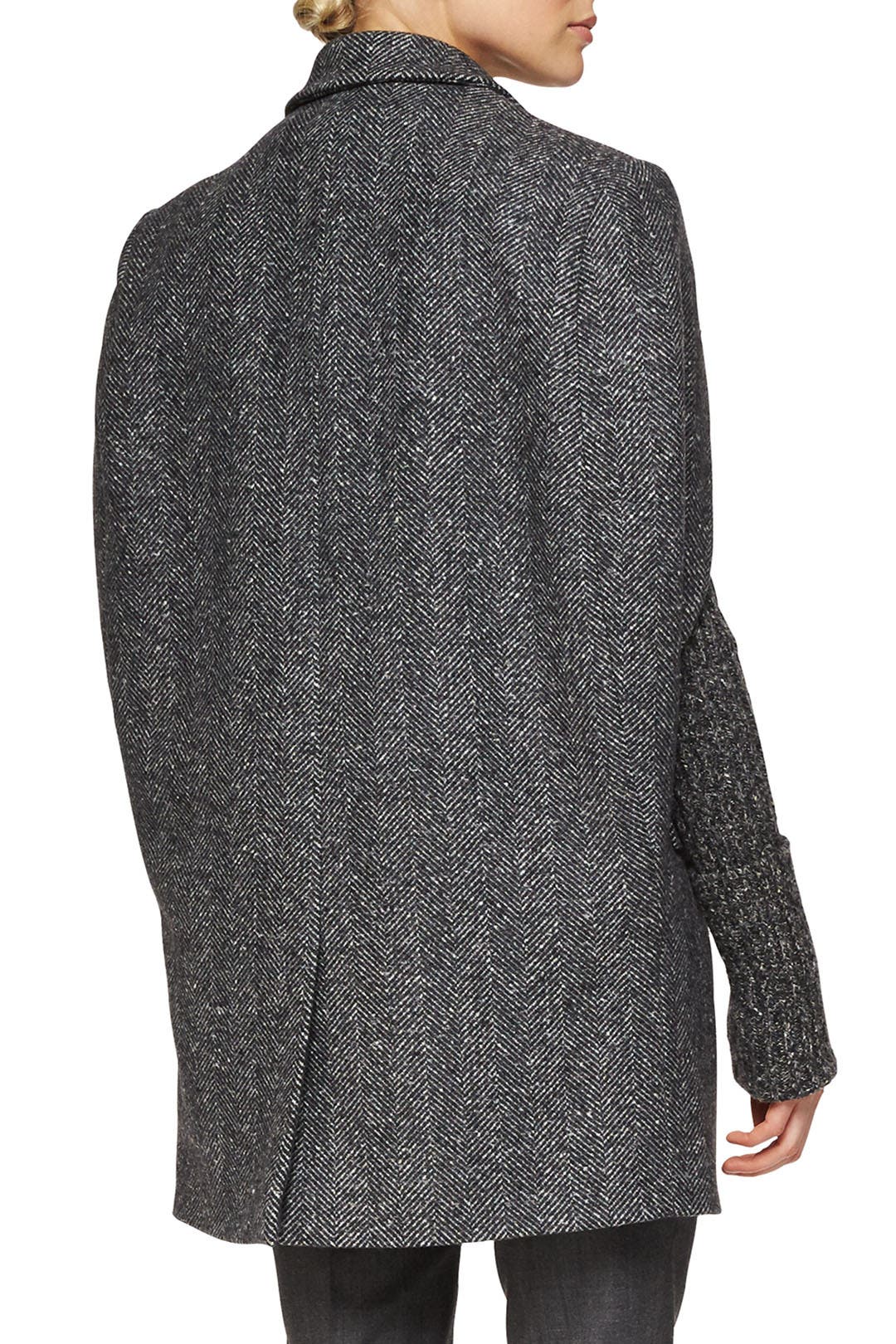 Michael Kors Charcoal Tweed Professional Cape