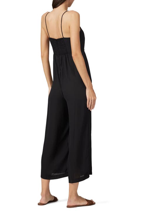 madewell ruched wide leg jumpsuit