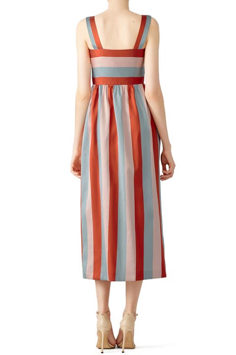 red valentino striped dress