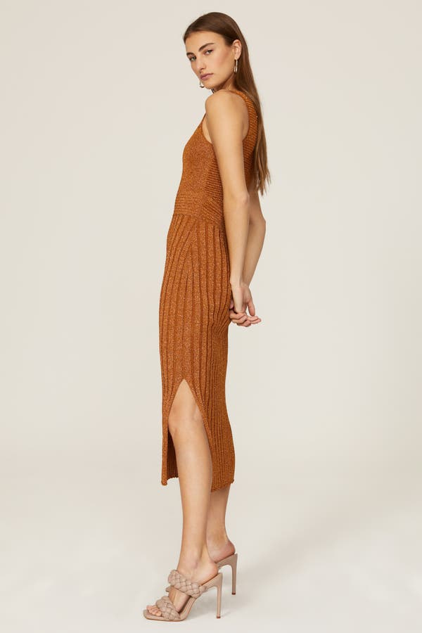 Midi Shimmer Knit Dress by Esteban 