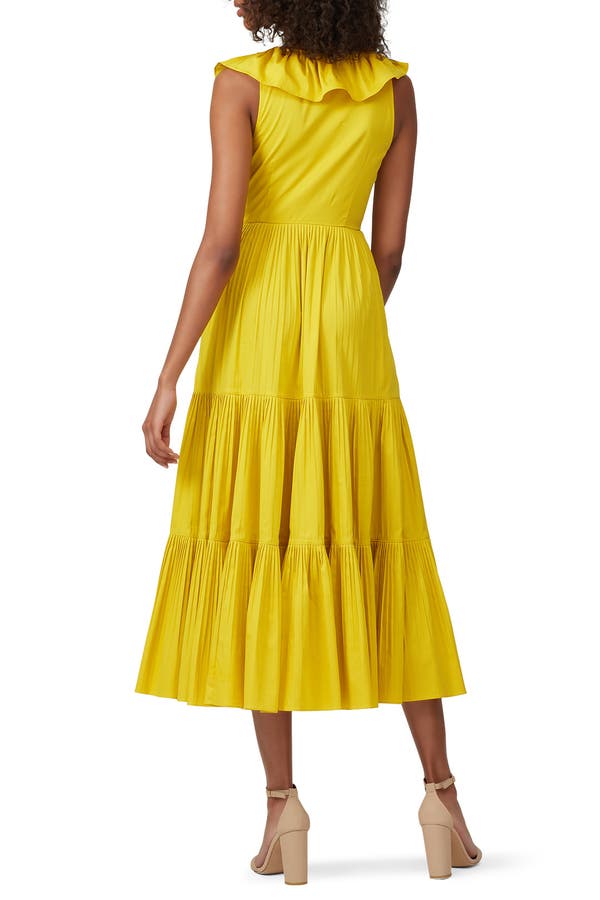 Kate spade poplin ruffle tiered dress Clearance