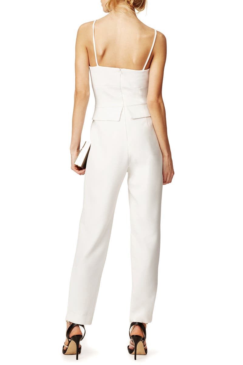 trina turk white jumpsuit