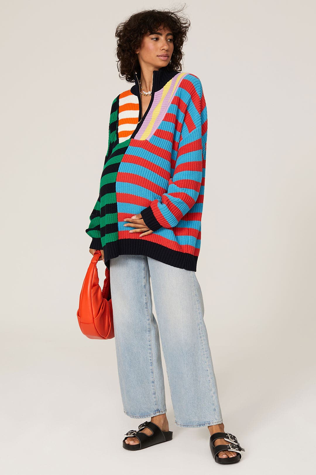 Staud Hampton Oversized Striped Sweater United Kingdom, SAVE 44% -  querotec.com