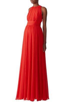 ruby red evening gowns