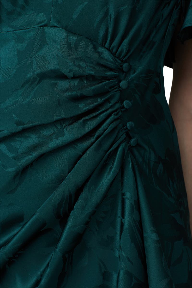 Tanya taylor green silk clementine dress Clearance