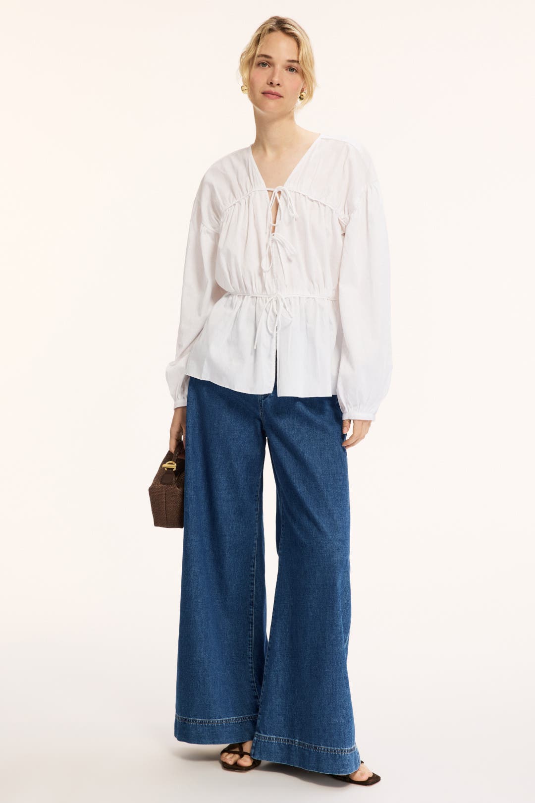 【S Max Mara】 Cervia cropped mid-rise wide-leg jeans Cervia cropped mid-rise wide-leg jeans in white - S Max Mara