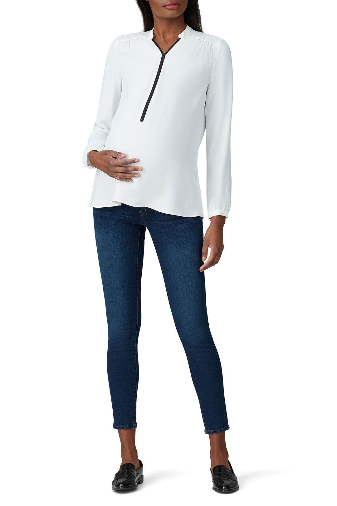 Hayes Over The Belly Maternity Jeans by Madewell for 22 Rent the Runway