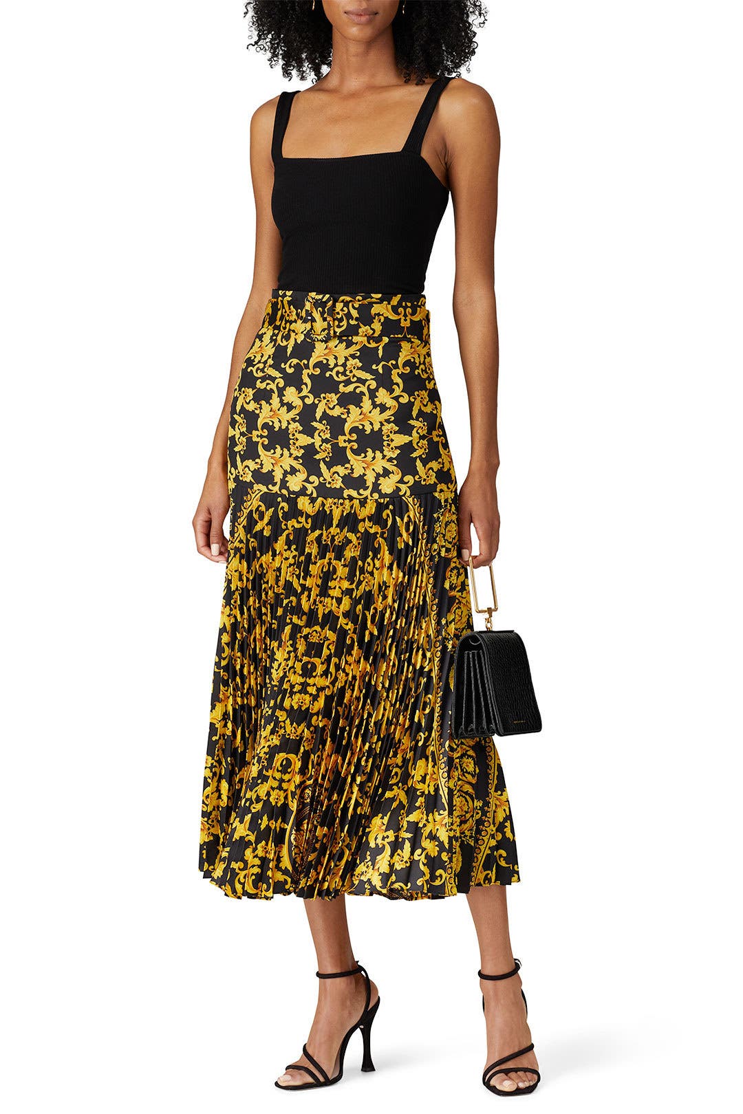 スカート Souvenir Scarf Print Pleated Skirt スカート Souvenir Scarf Print Pleated Skirt Sacai Souvenir