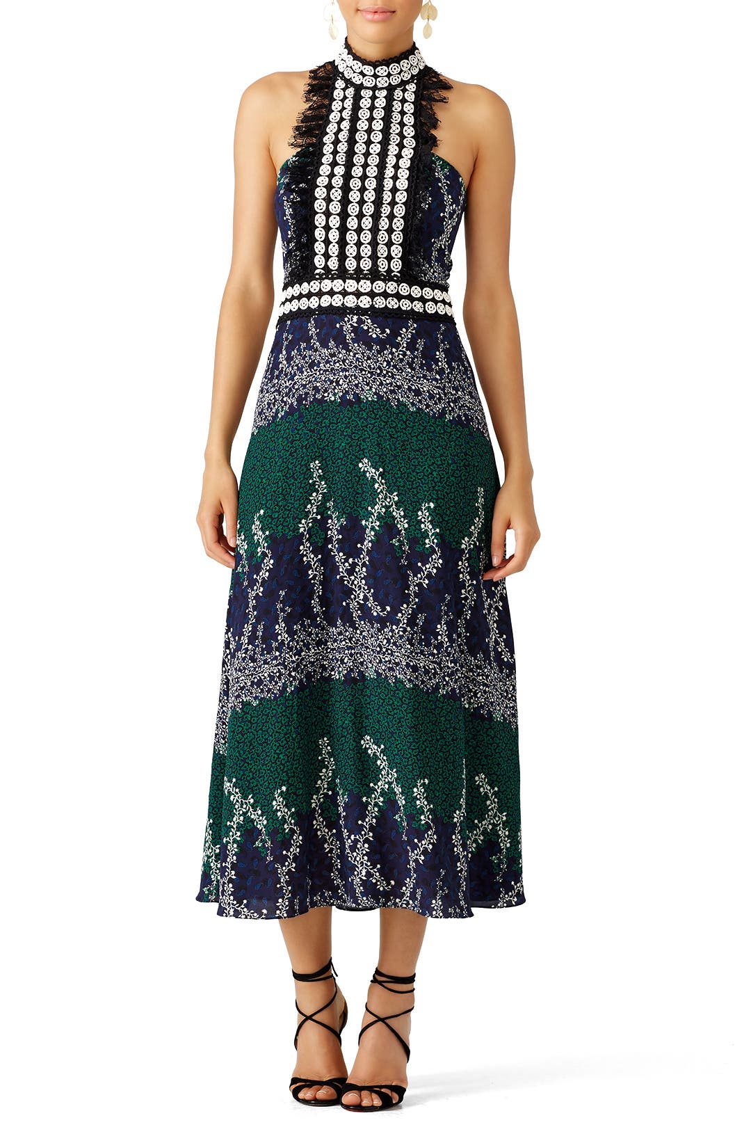 Ivy Printed Trellis Dress by Yigal Azrouël Rent the Runway