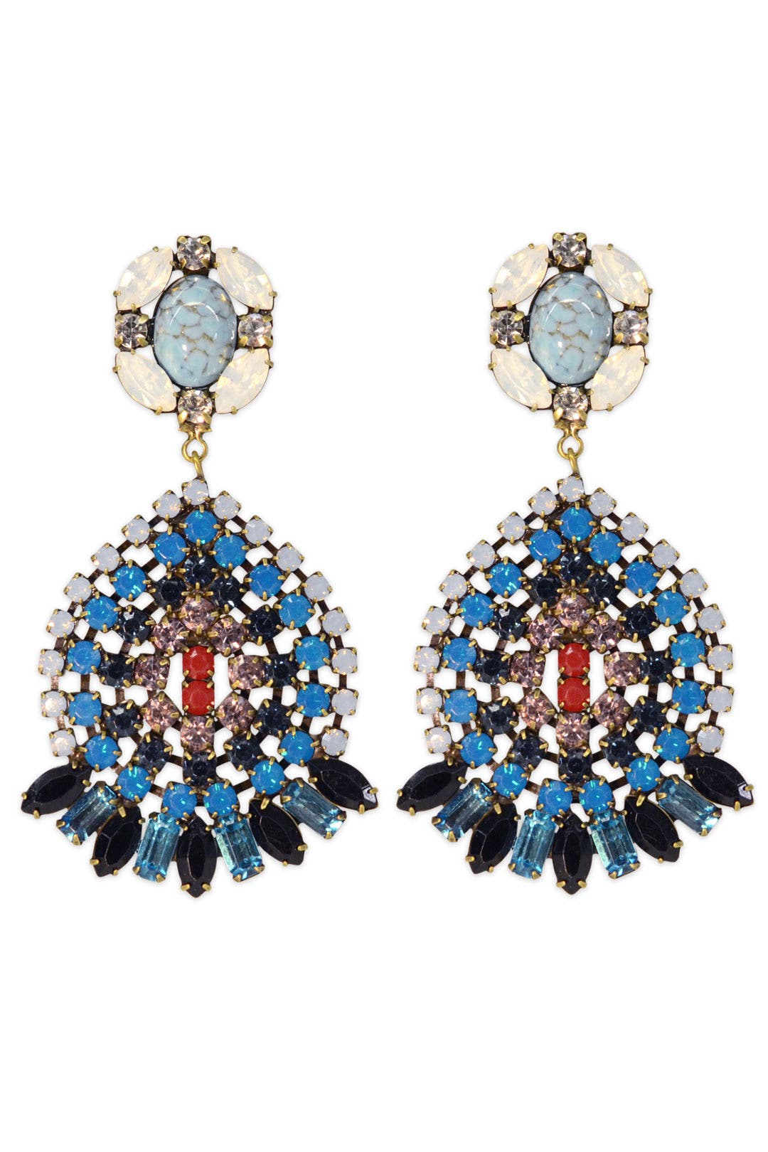 Siobhan Earrings by Dannijo for $60 | Rent the Runway