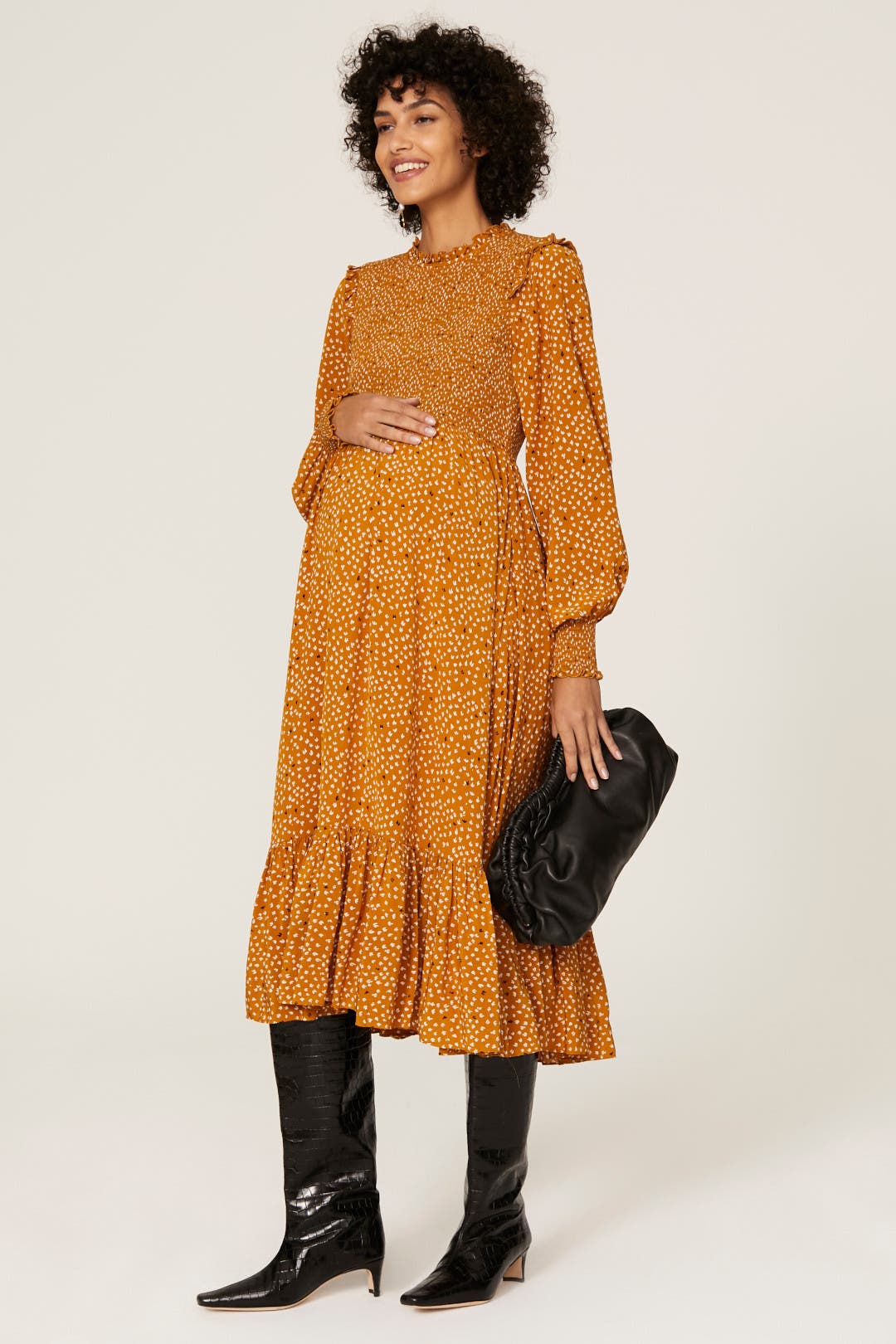 Yellow Lana Maternity Dress by HATCH Rent the Runway