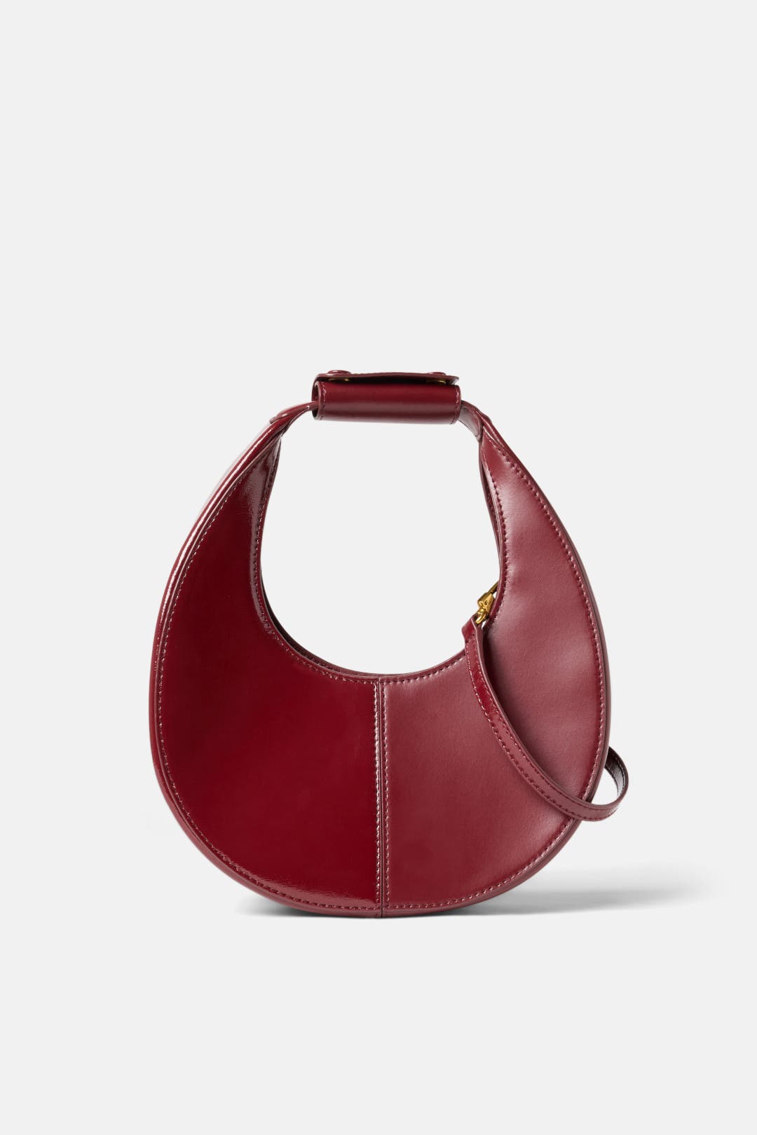 STAUD Mini Moon ハンドバッグ ブラウン staud3136211841_1650464202870_