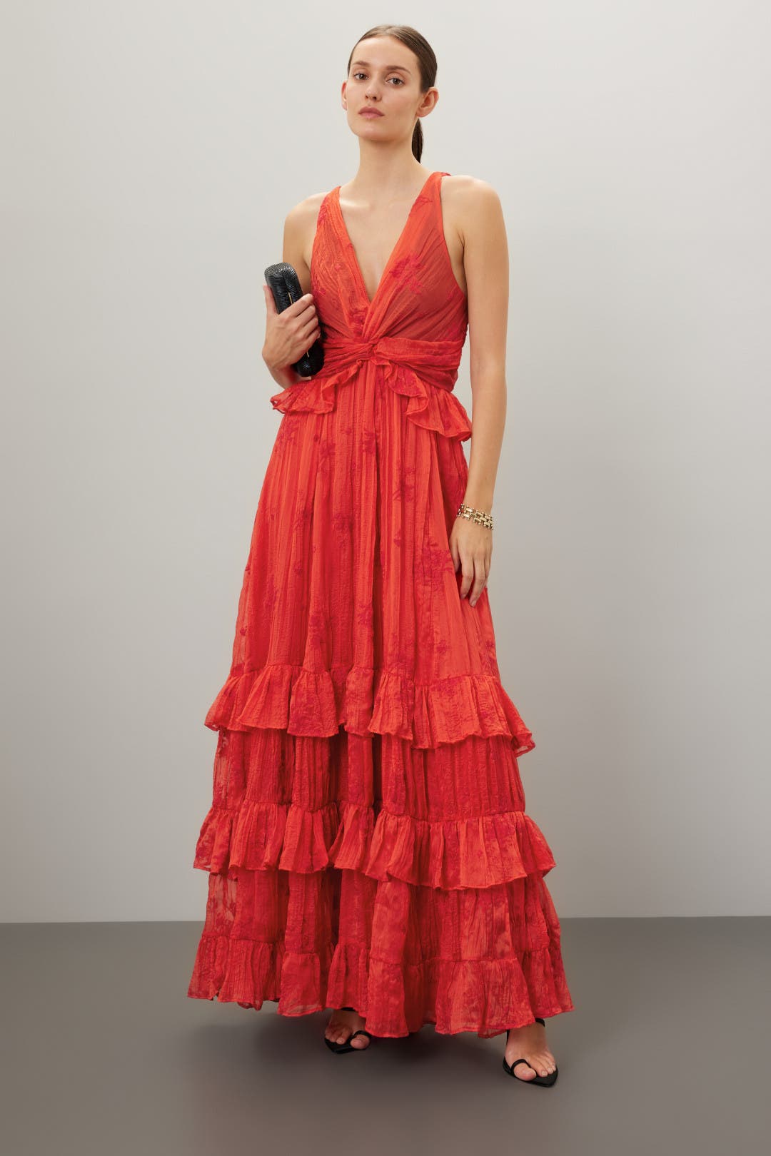 ワンピース Bibiy CAMELLIA RIBBON DRESS Camellia Rose Rhyme Embroidered Cady Mini Shift Dress