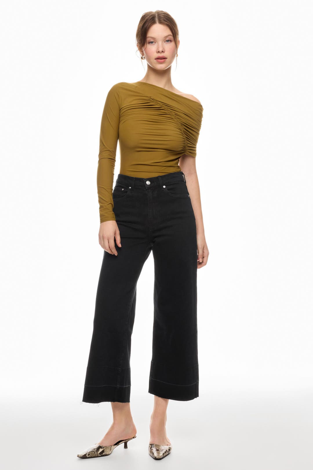 Sophia Wide Leg Jean by LE JEAN Rent the Runway