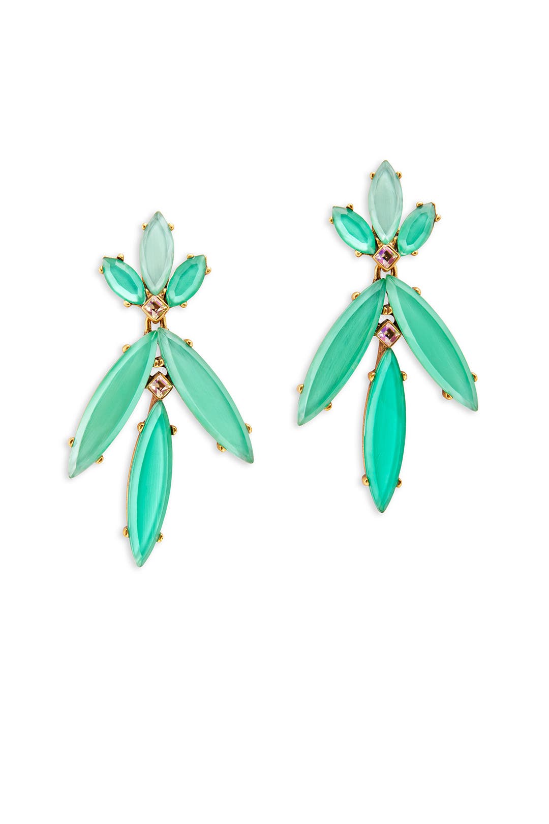 Marquise Leaf Earring by Oscar de la Renta