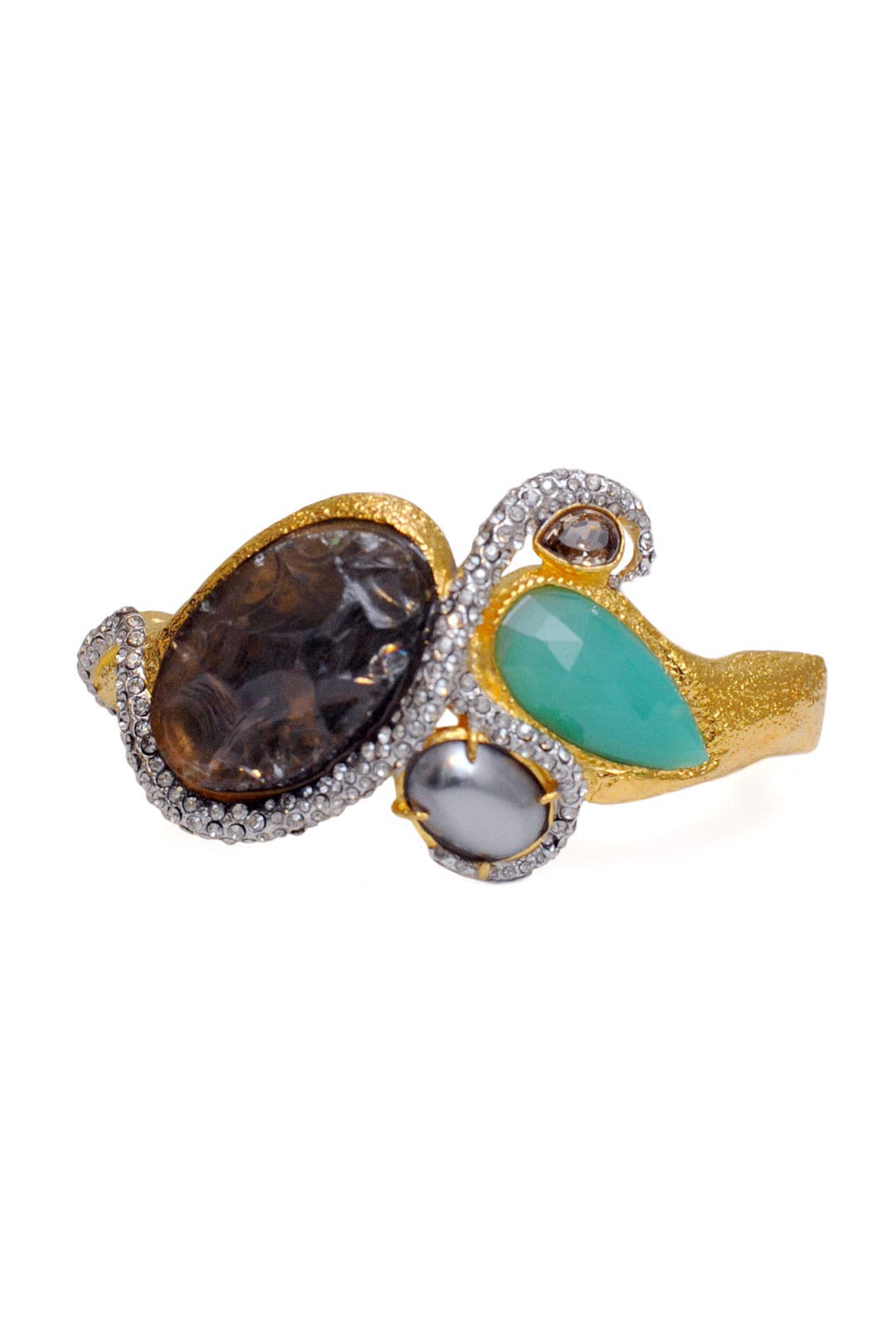 Jeweled Art Nouveau Bangle by Alexis Bittar