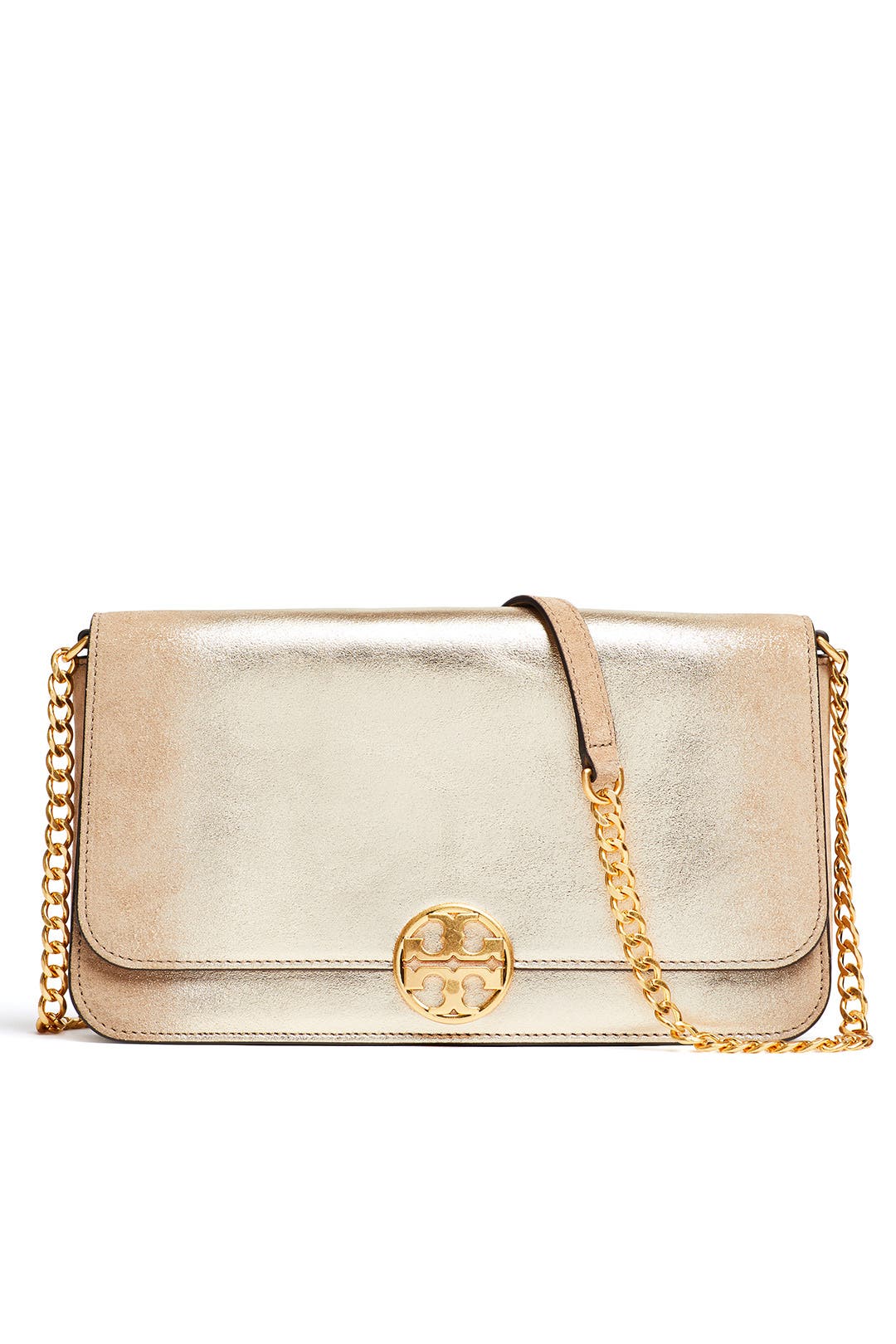 Gold Chelsea Crossbody by Tory Burch Accessories for $80 | Rent the Runway