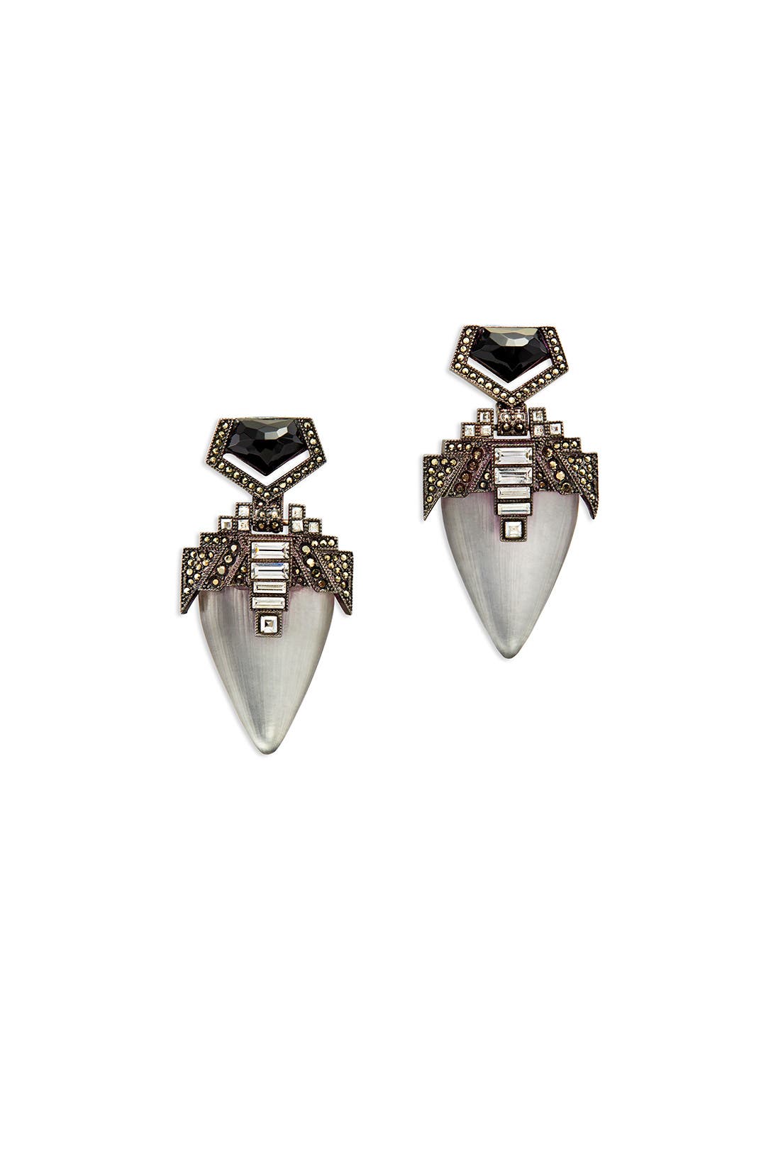 Onyx Skyscraper Drops by Alexis Bittar