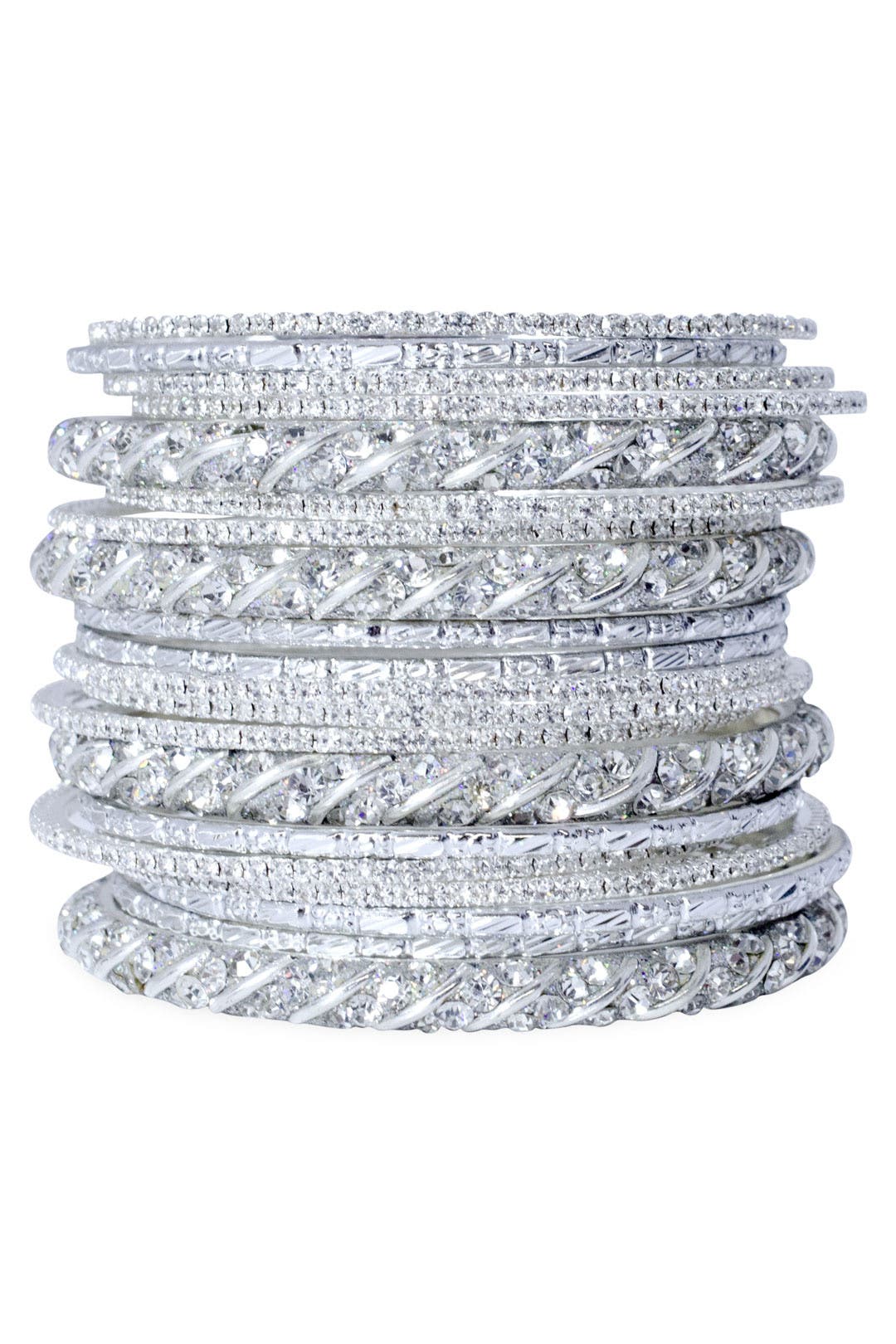 Ultimate Bling Bangle Stack by Chamak by Priya Kakkar