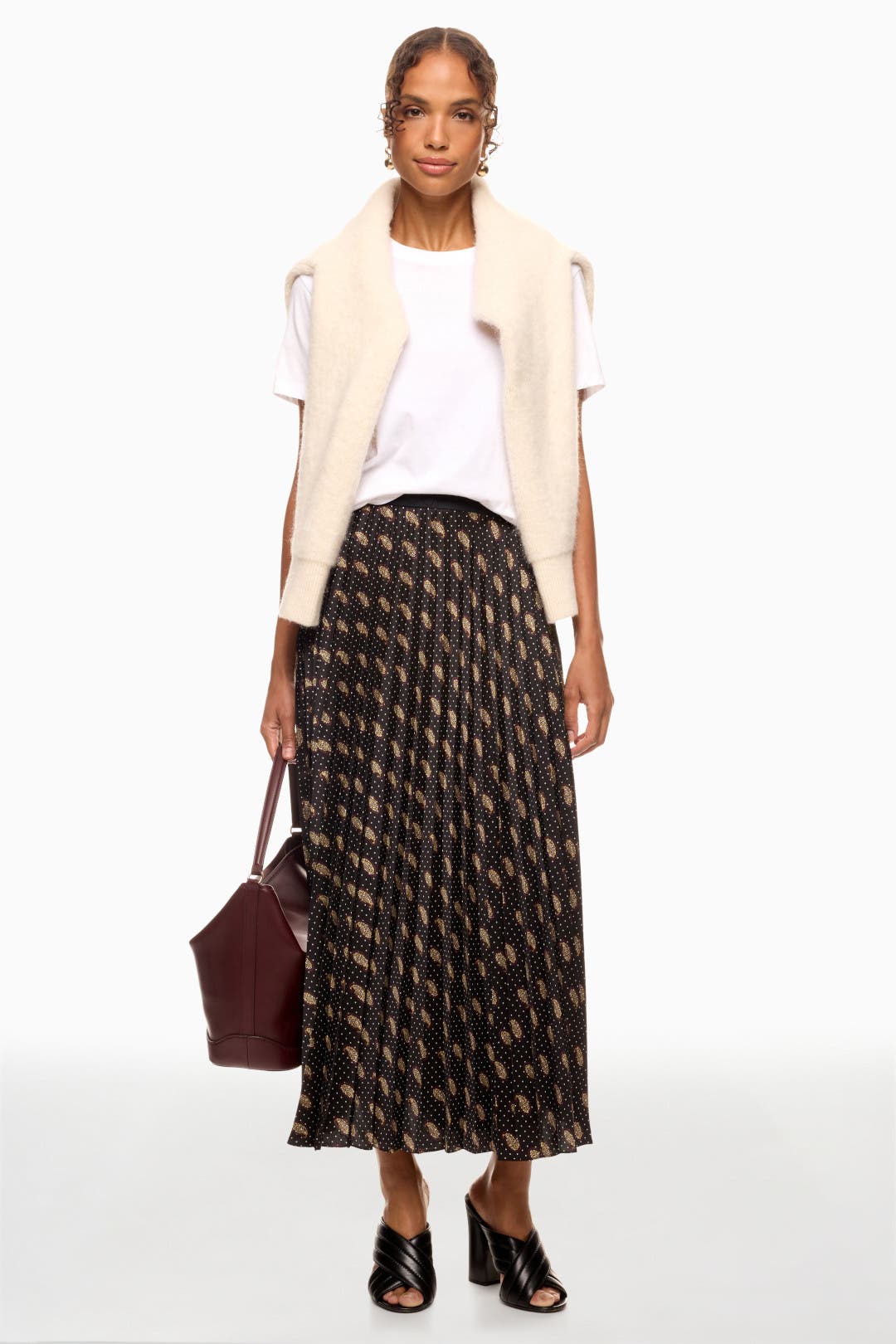 The Helena  - Red Plaid Jogger Skirt main image 1