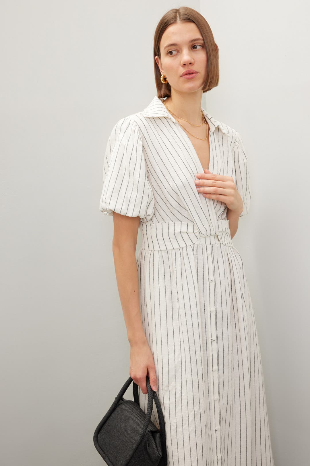 Knot Waist Shirt Dress by Derek Lam Collective | Rent the Runway