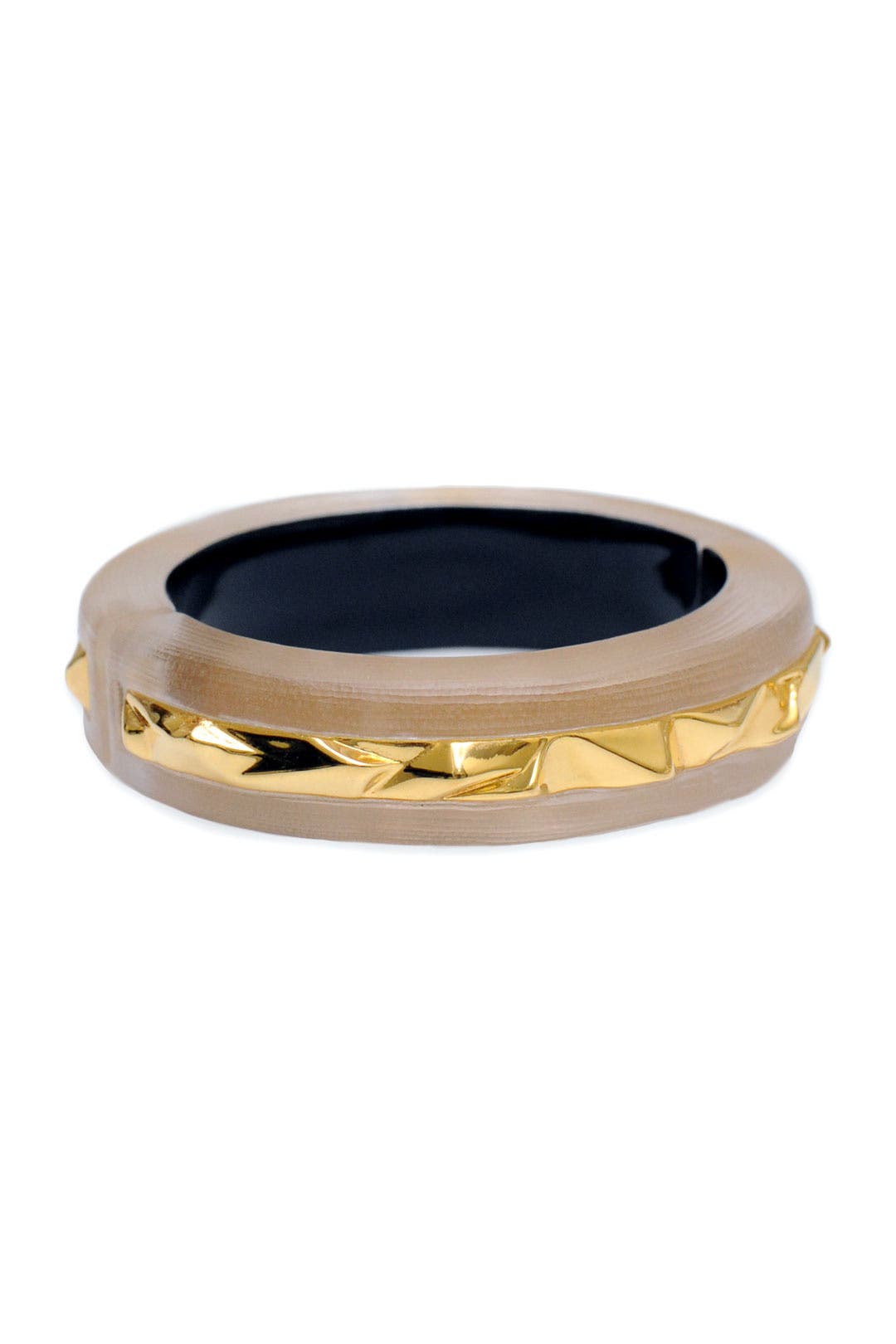 Gilded Lucite Bangle by Alexis Bittar
