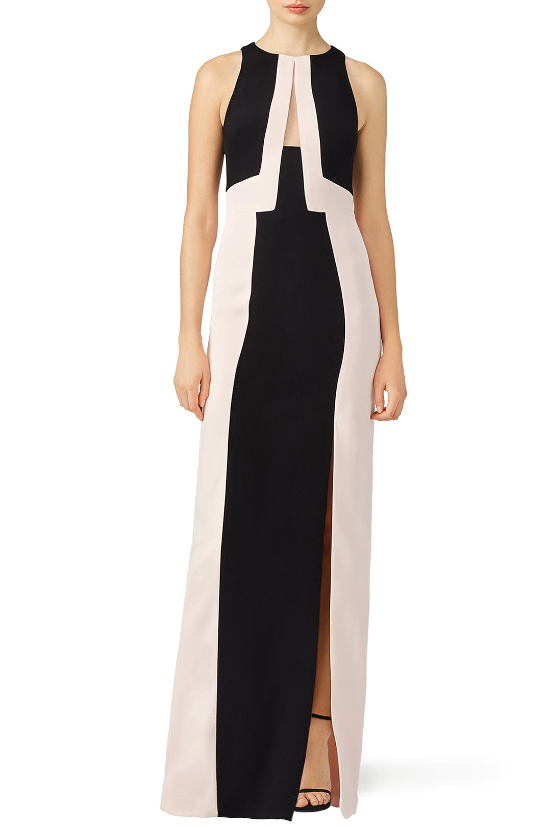 Embroidered Color Block Gown by J. Mendel for $318 | Rent the Runway