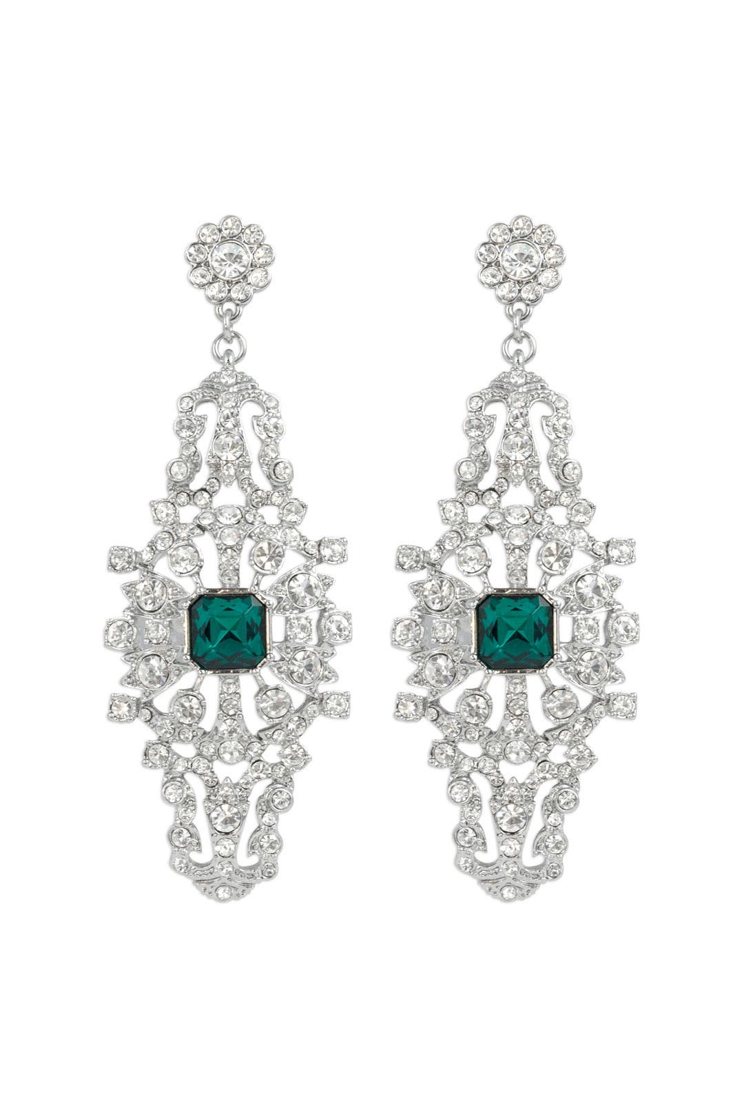 Emerald Entrance Earrings by Sequin