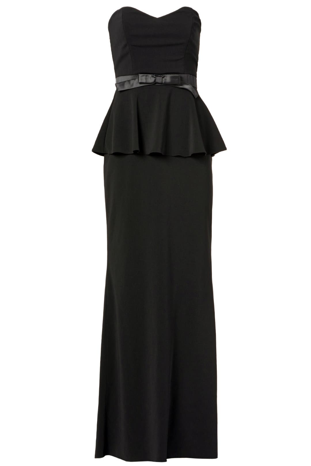 Badgley mischka rosalind peplum gown
