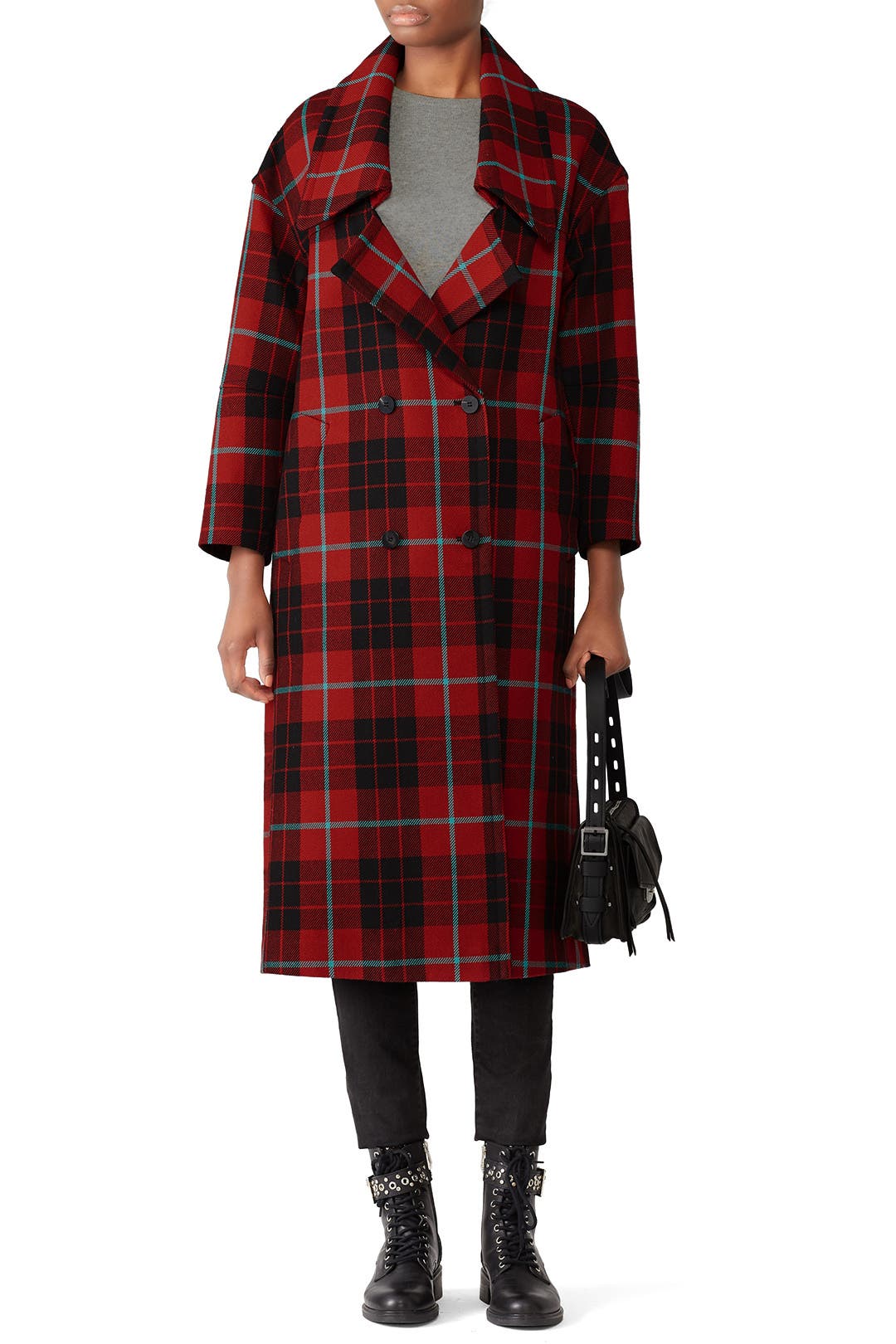 Plaid Tartan Coat by MARYLING for 255 Rent the Runway