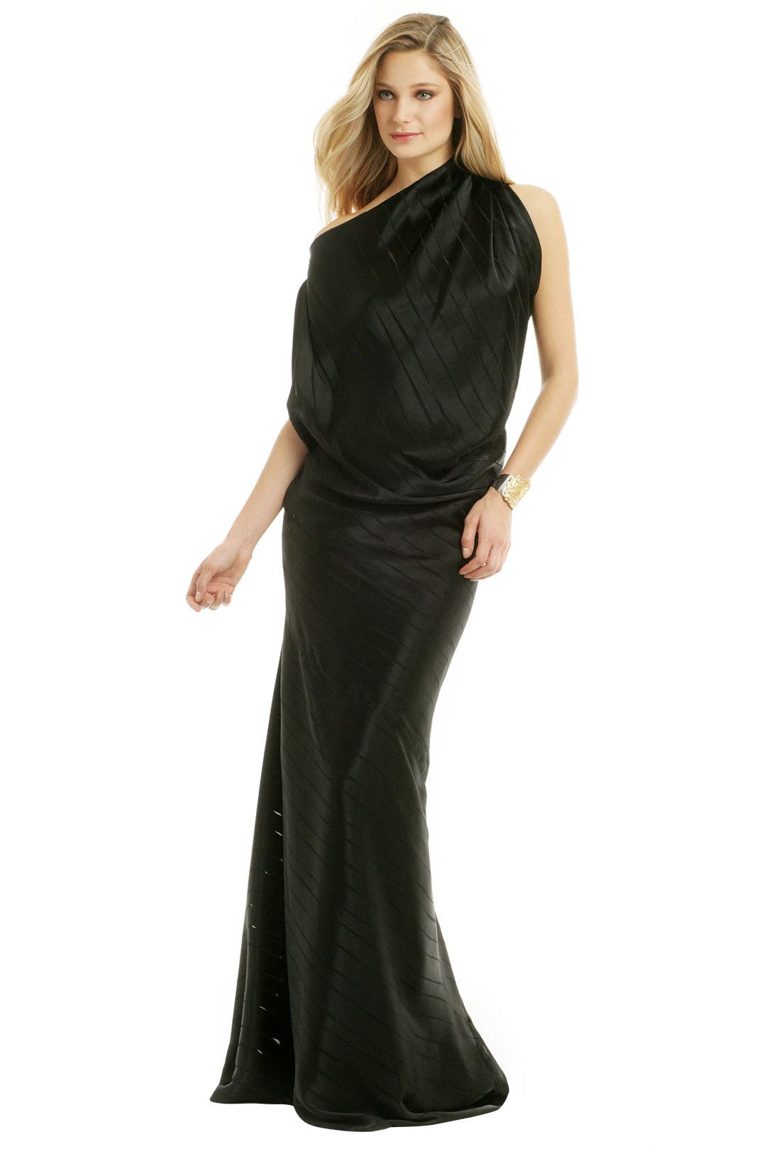 Drape It Diagonal Gown by Plein Sud