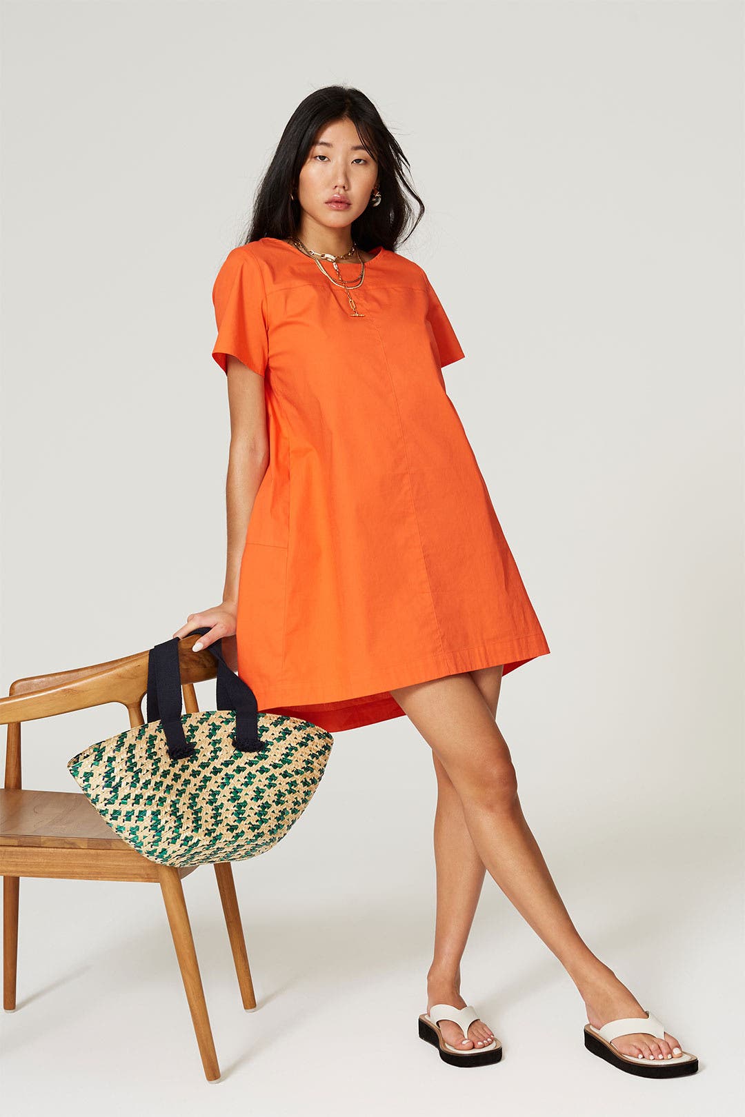 Orange TShirt Dress by Peter Som Collective for 40 Rent the Runway