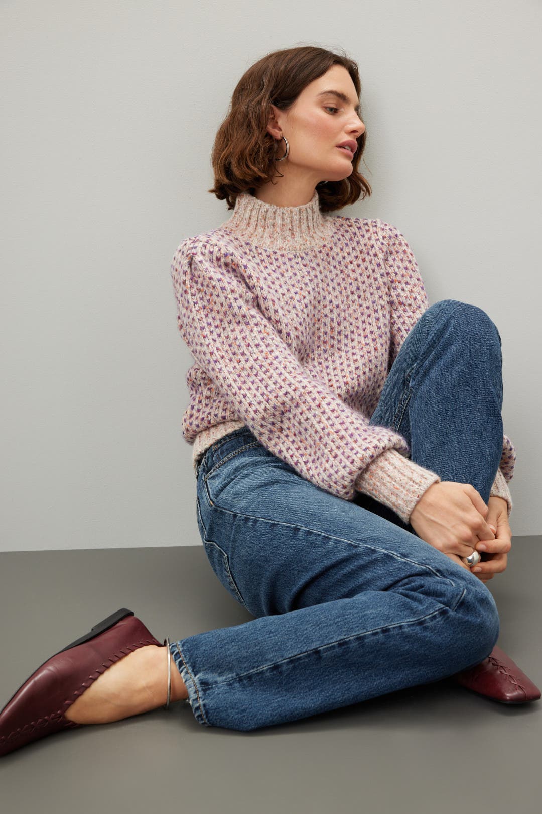 Mock Neck Sweater by CeCe for $30 | Rent the Runway
