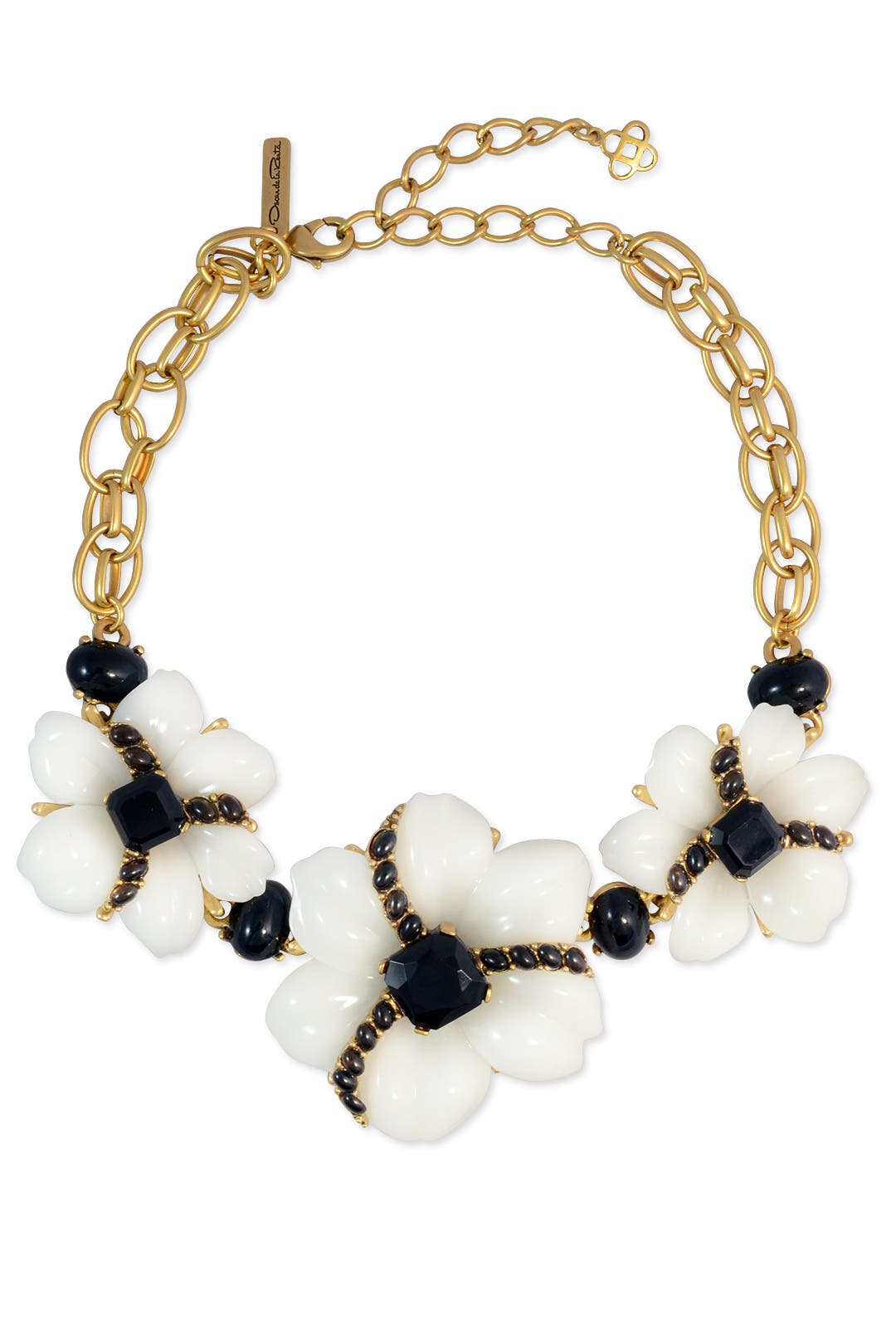 Tux Peony Statement Necklace by Oscar de la Renta
