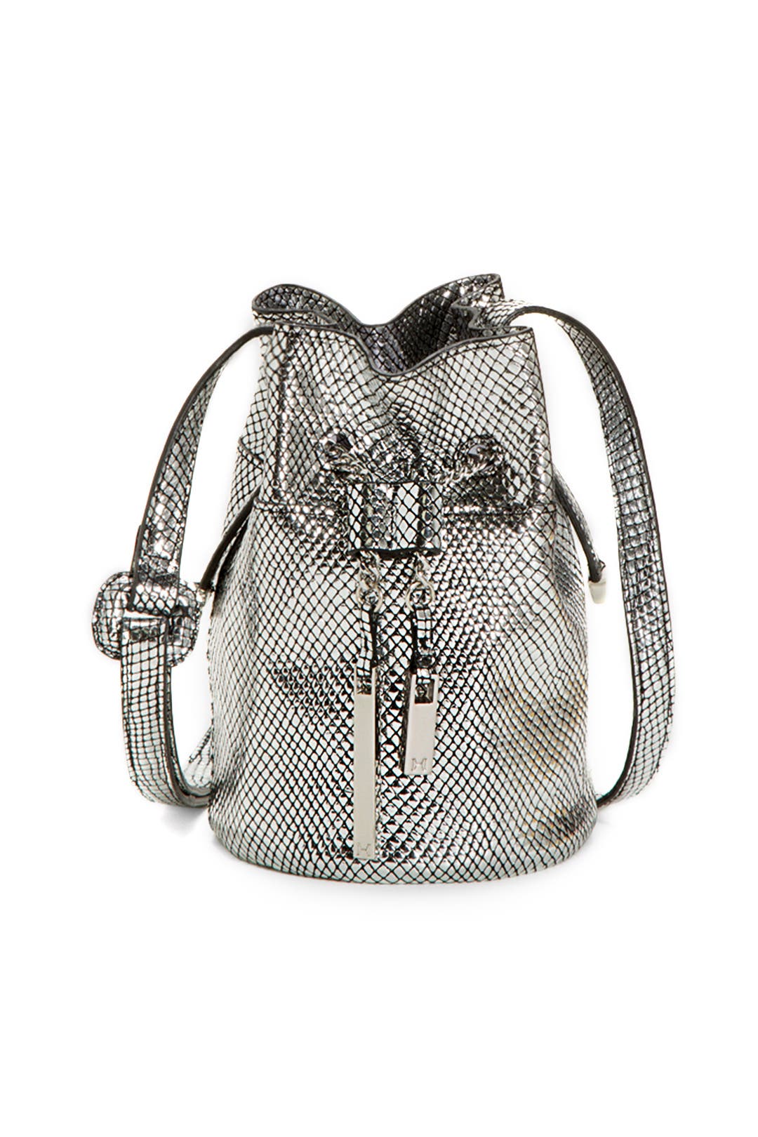 Silver Mini Bucket by Halston Heritage Handbags