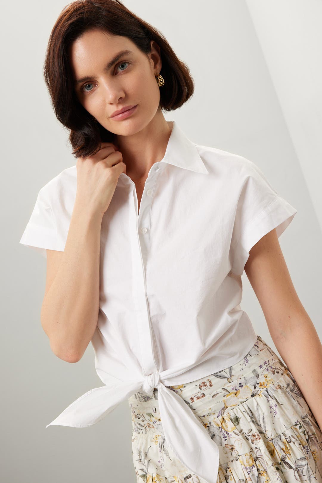 SHIRT WITH WAIST TIE
