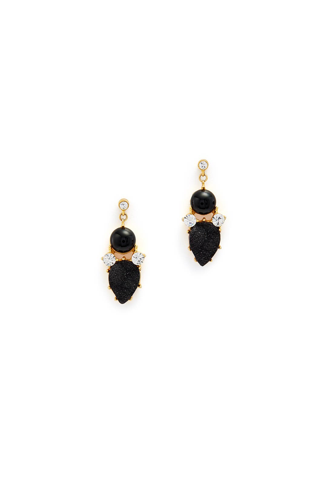 Geo Black Onyx Drop Earrings by Gerard Yosca