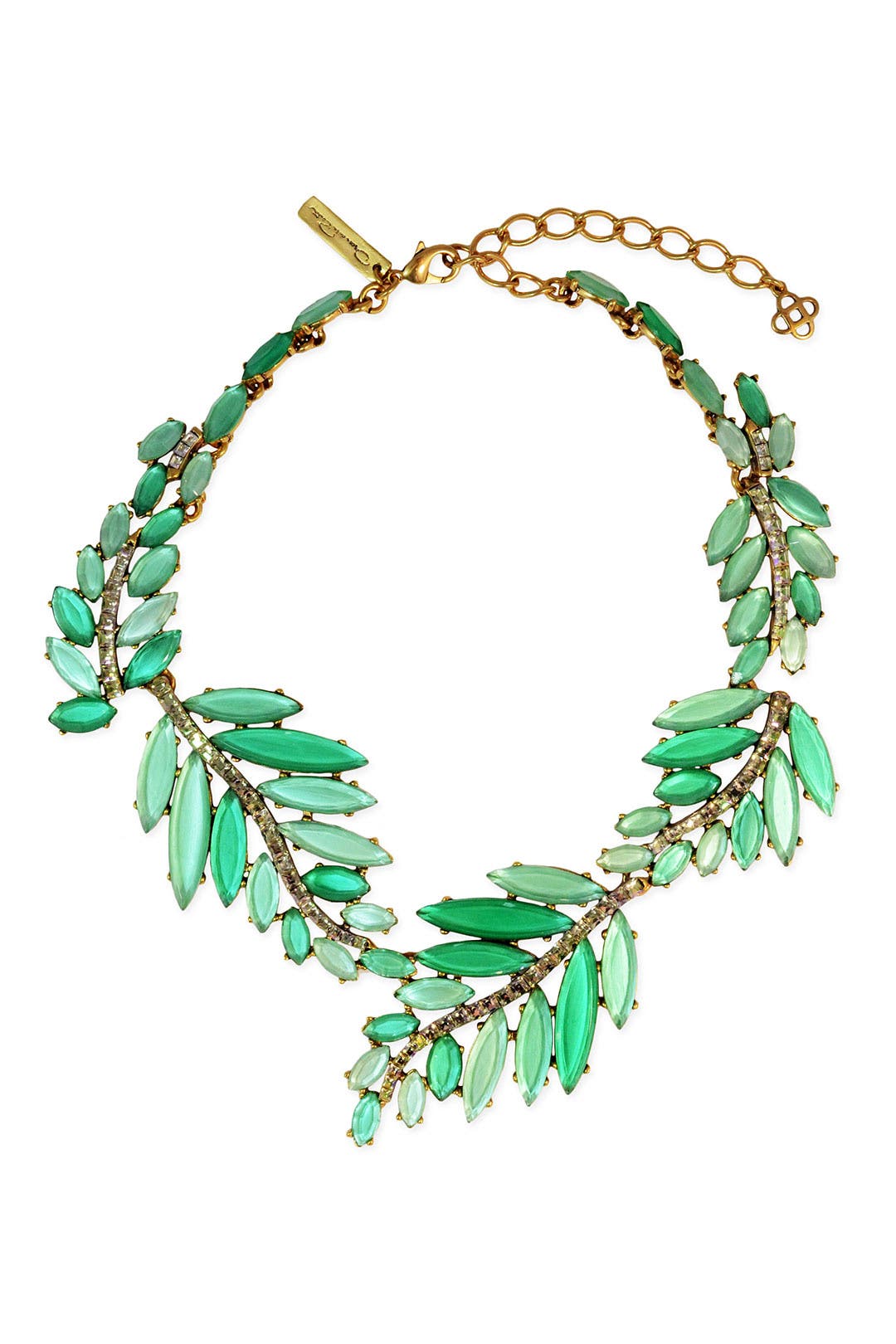 Marquise Leaf Necklace by Oscar de la Renta