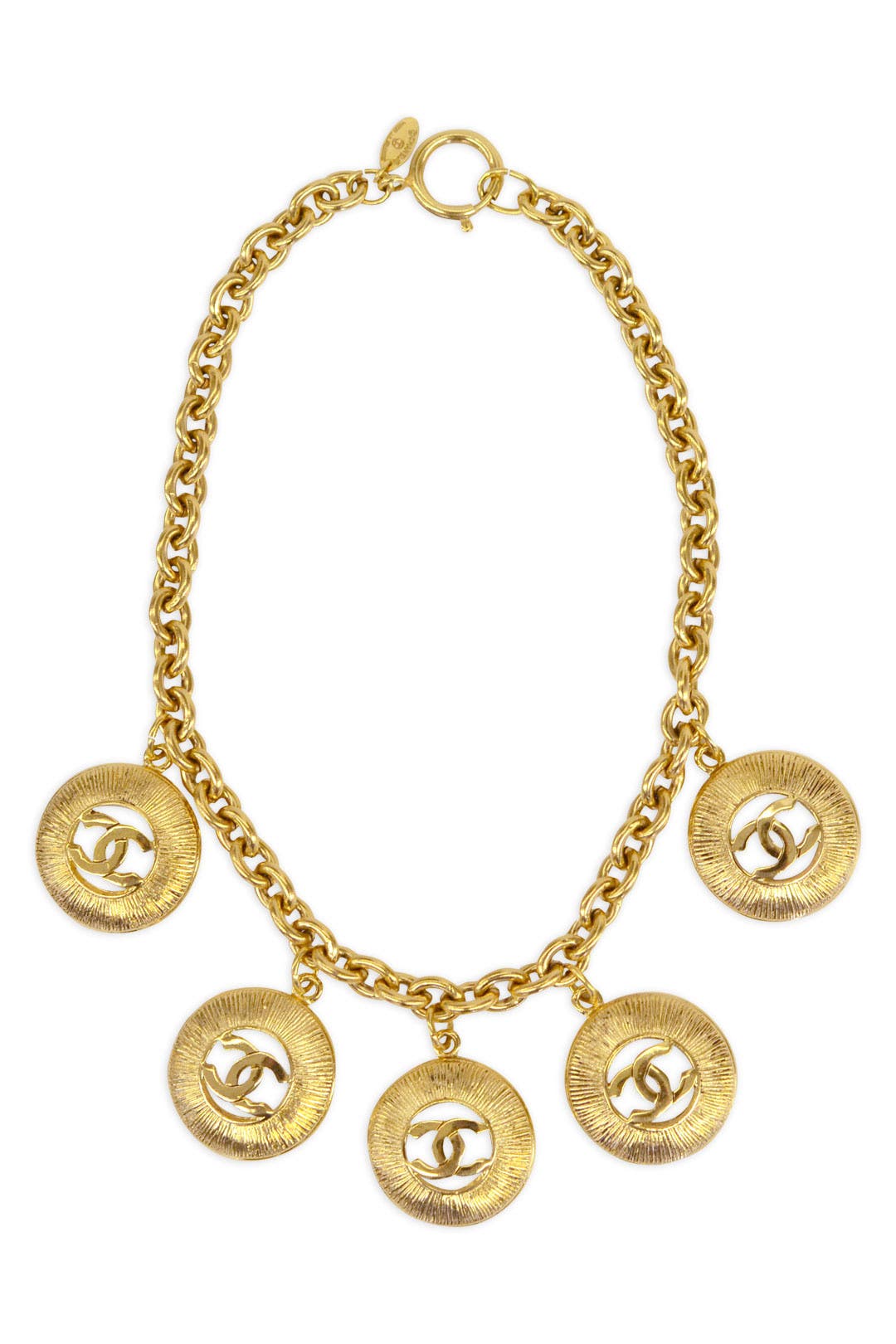Vintage Chanel Circle Link Necklace by WGACA Vintage