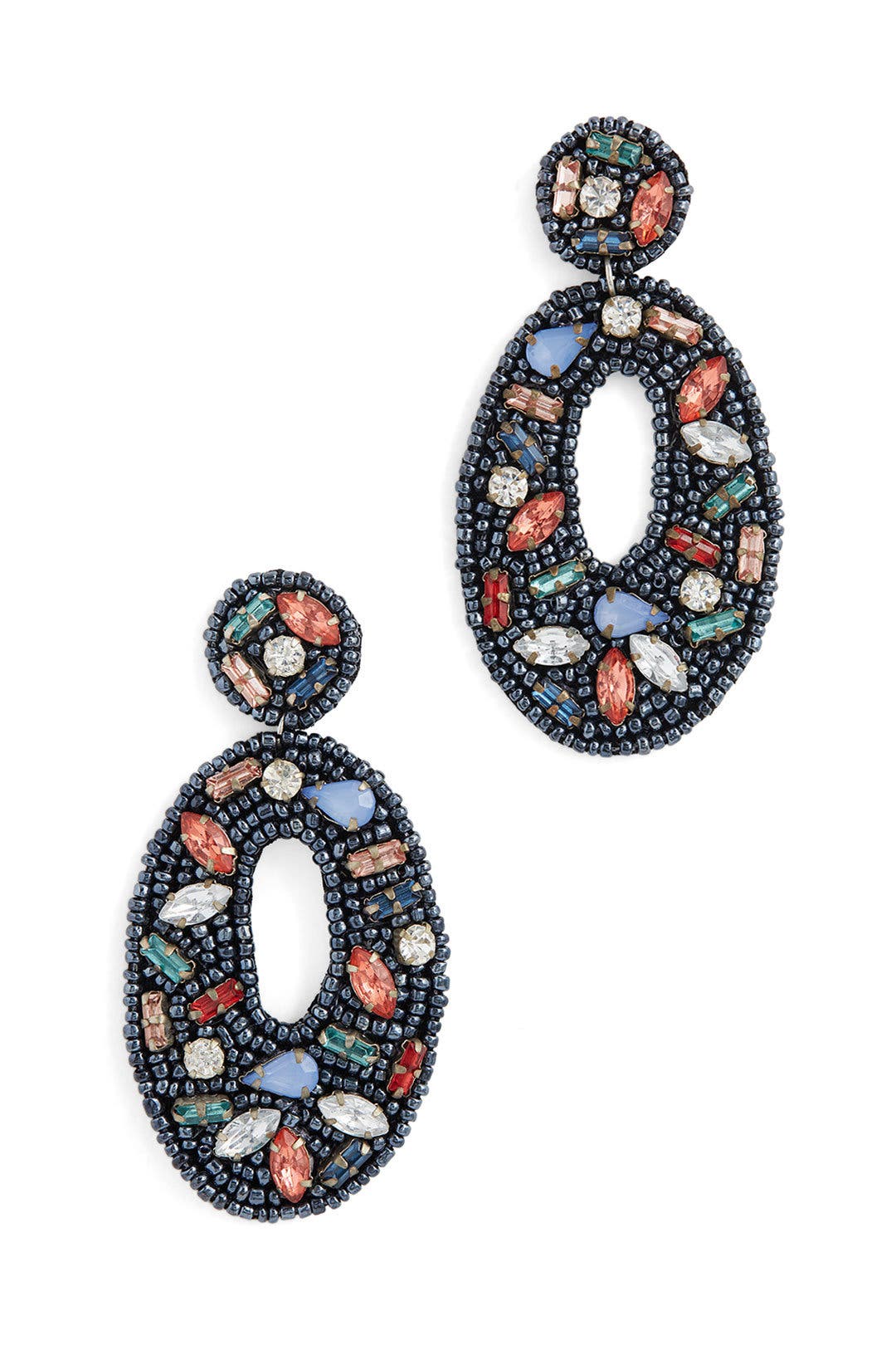 Multi Oval Drop Bead Earrings by Jay Lane for 20 Rent the Runway