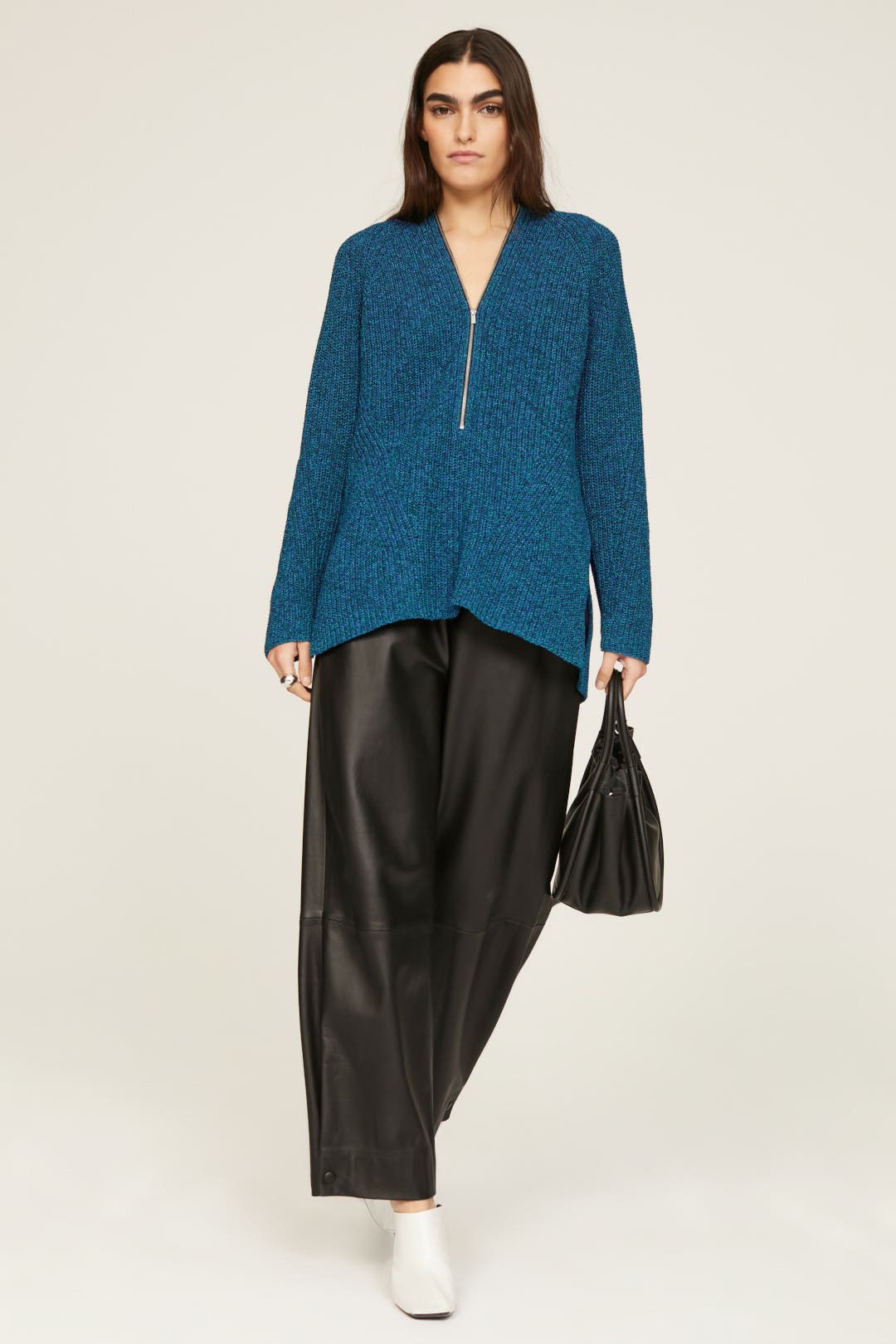 Novelty Remix Zip Sweater by Proenza Schouler White Label Rent the Runway
