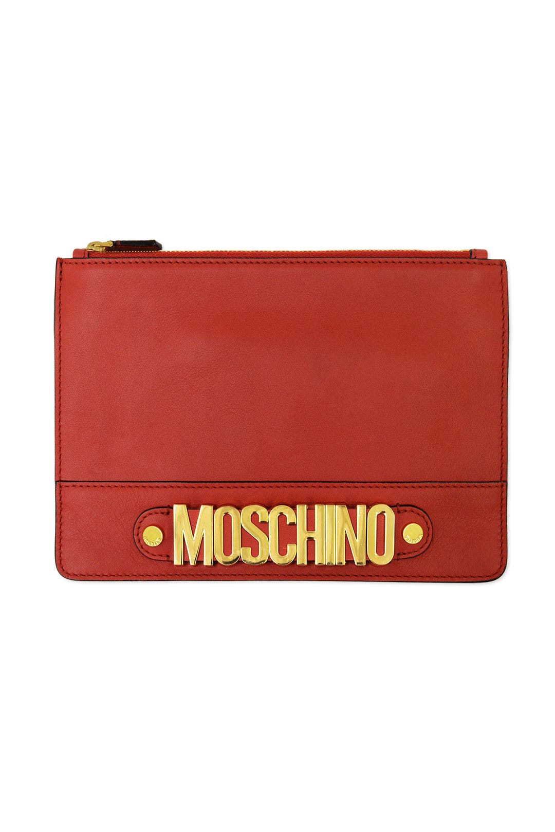 Zip it To Me Clutch by Moschino Accessories
