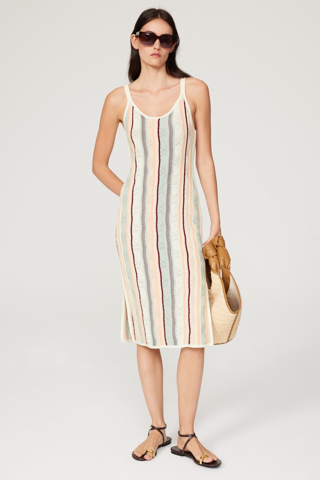 Santa Cruz Stripe Midi Dress main image 1