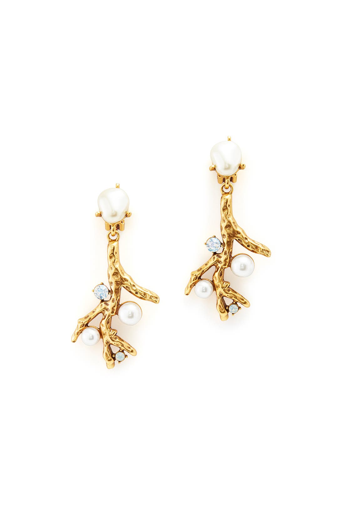 Great Barrier Drop Earrings by Oscar de la Renta