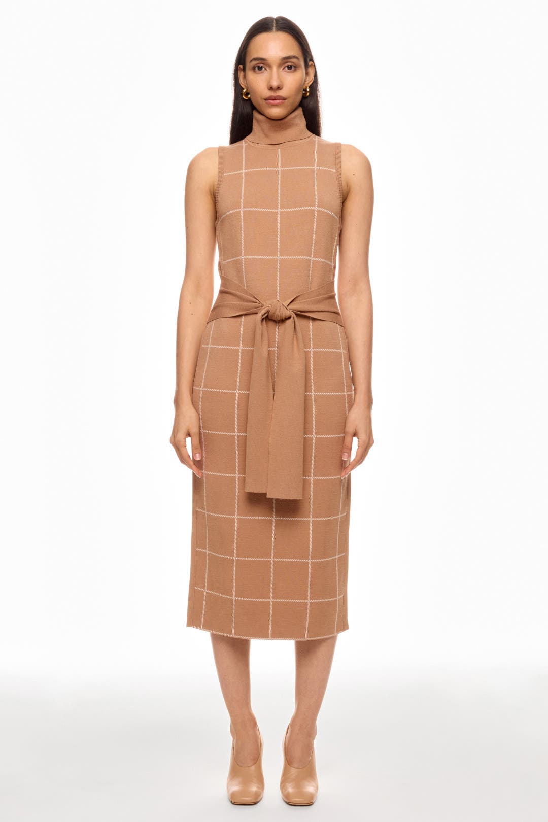 タグ付き Anduze Belted Check Dress 9月中旬発送】Anduze Belted Check Dress