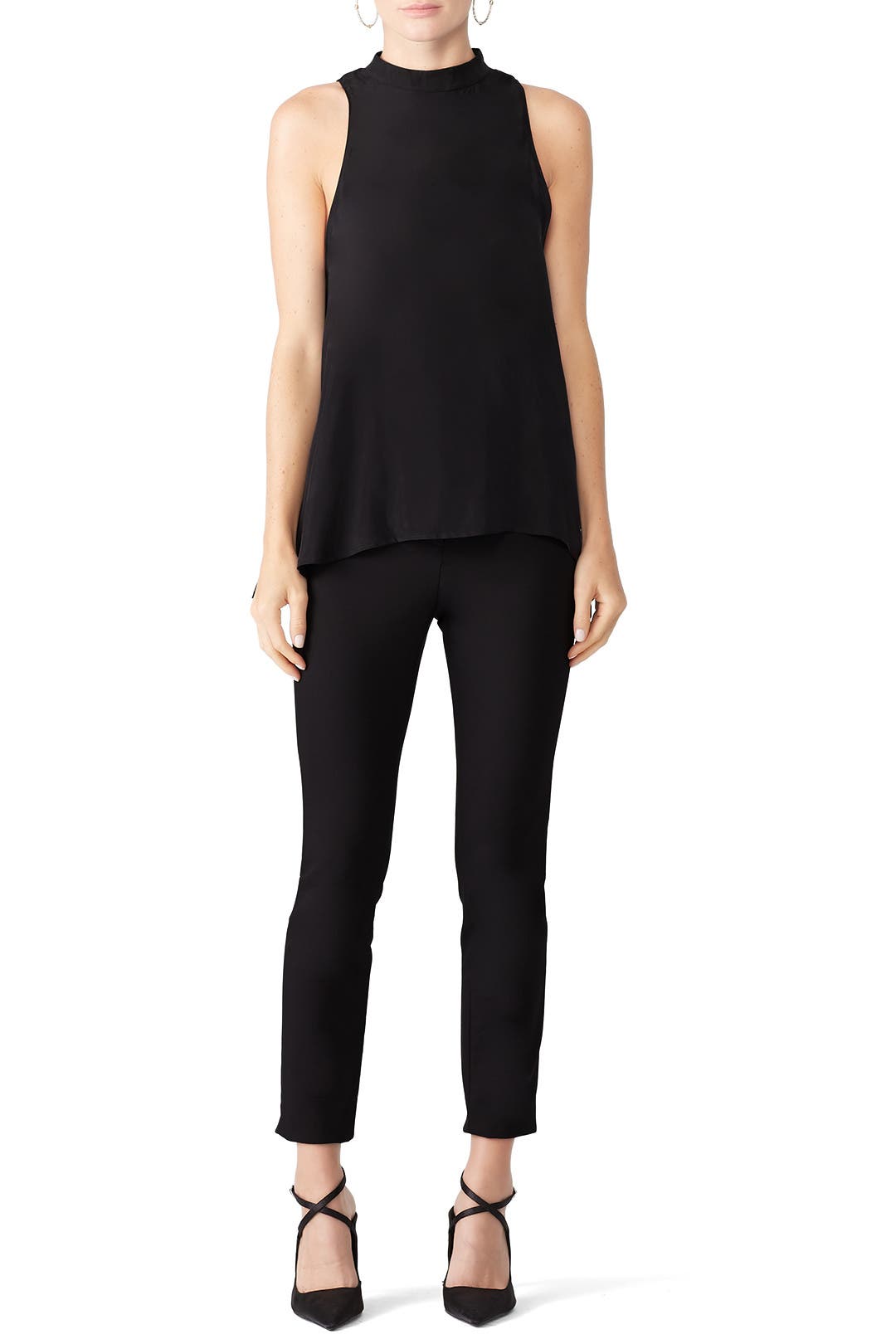 Open Heart Top - Black