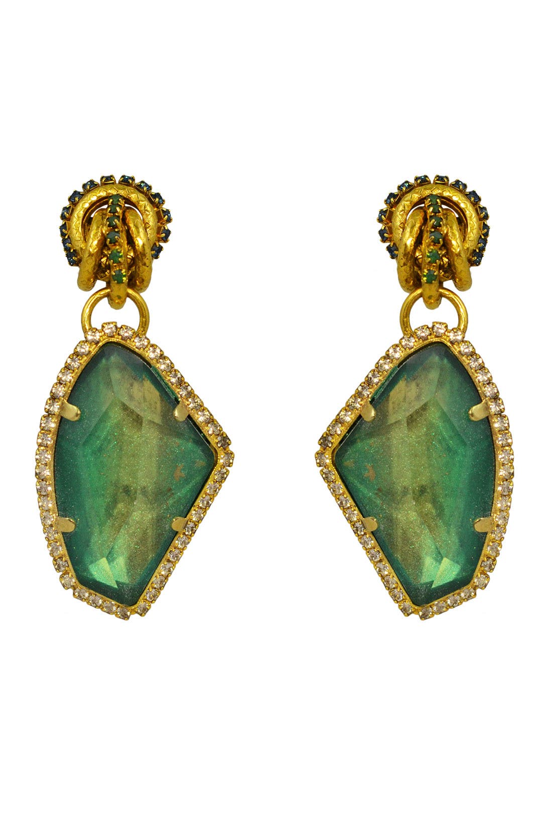 Emerald Garden Party Earring by Erickson Beamon